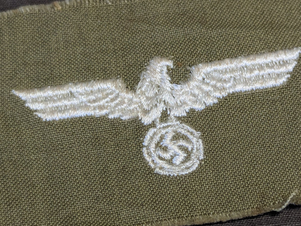 Original Embroidered Wehrmacht Eagle Late War