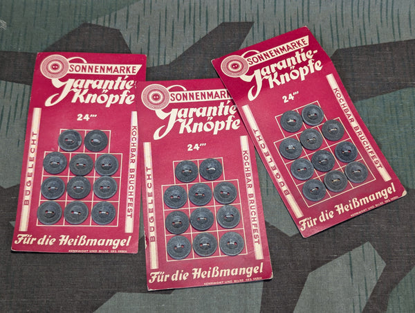 11 Paper Buttons on Card