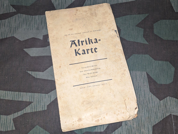 Afrika Karte Wehrmacht Tornisterschrift 1939/40