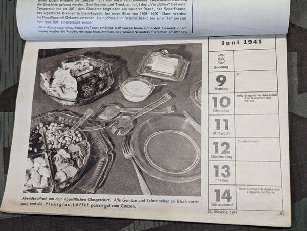Interesting 1941 Advertising Calendar