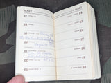 1940 Pocket Calendar Book from a Thief (Interesting Story)