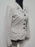 Navy WAVES Seersucker Jacket <br> (36" Bust)