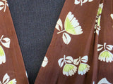 Brown Peplum Dress <br> (B-43" W-34" H-39")
