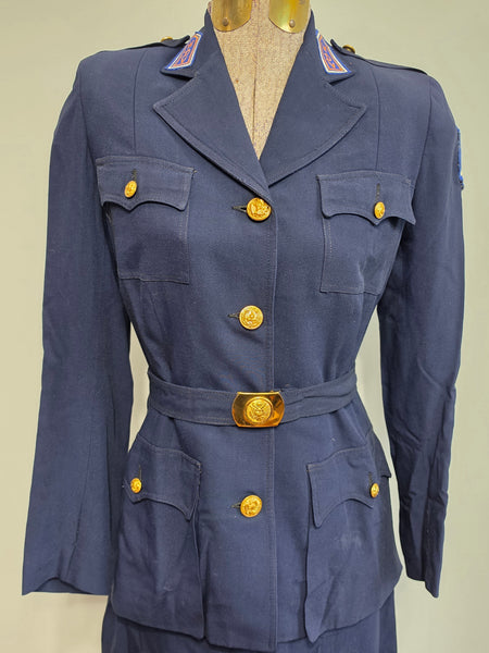 Citizens Defense Corps Women's Defense Volunteer Uniform (Jacket, Skirt & Hat) <br> (B-35" W-24" H-32")