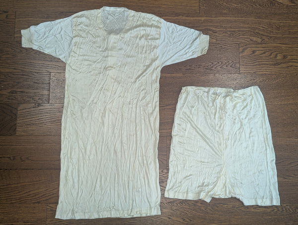 German Undershirt and Boxer Shorts Set (Soft Artificial Silk)