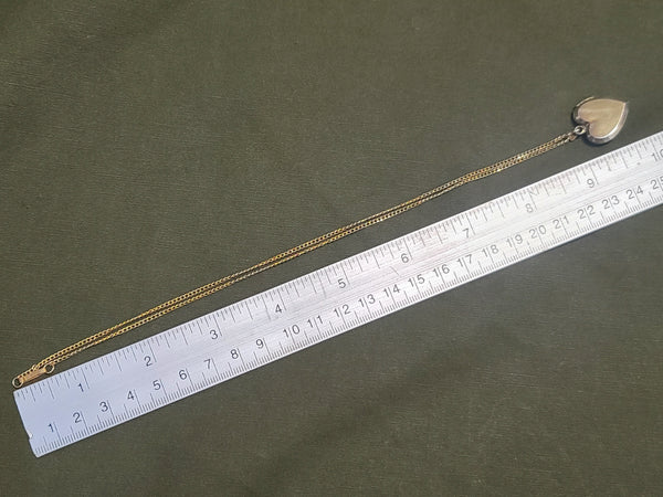 Marine Corps Sweetheart Heart Locket Necklace Mother of Pearl