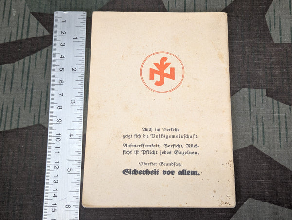 NSDAP Traffic Manual "Fight Traffic Accidents!"