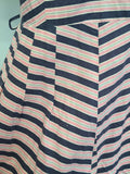 Pink and Dark Blue Striped Dress <br> (B-36" W-27" H-38")