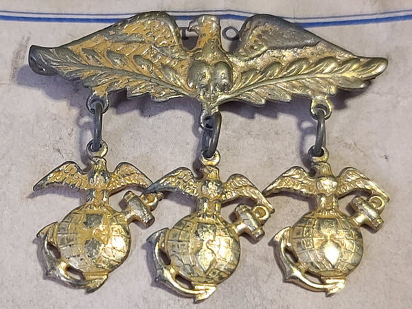 Eagle Marine Corps EGA Pin on Card