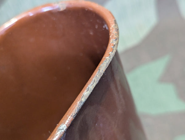 Brown Enamel Container