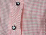 Lightweight Pink Gingham Dress <br> (B-36" W-26.5" H-36")
