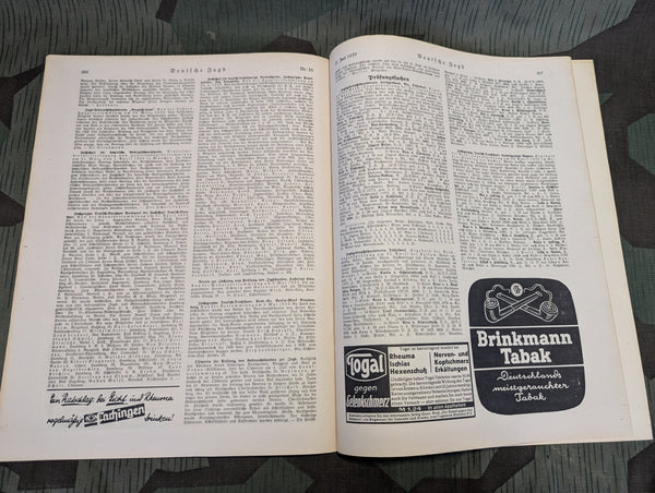Deutsche Jagd Hunting Magazine July 1939 Nr.16