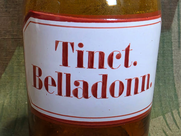 German Tinct. Belladonn. Apothecary Bottle