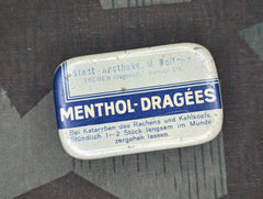 Menthol Dragees Cough Drop Tin Stadt Apotheke M. Wolfrum