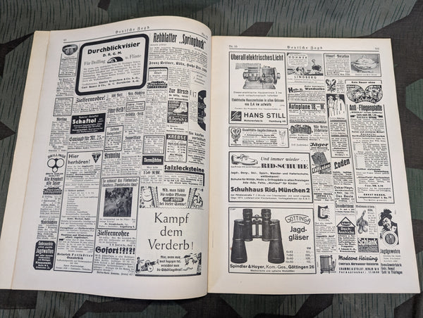 Deutsche Jagd Hunting Magazine July 1939 Nr.16