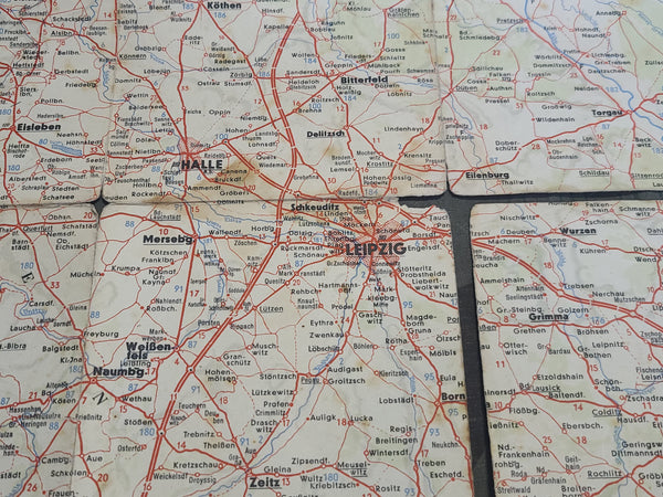 Original Shell Map of Anhalt Thüringen Sachsen