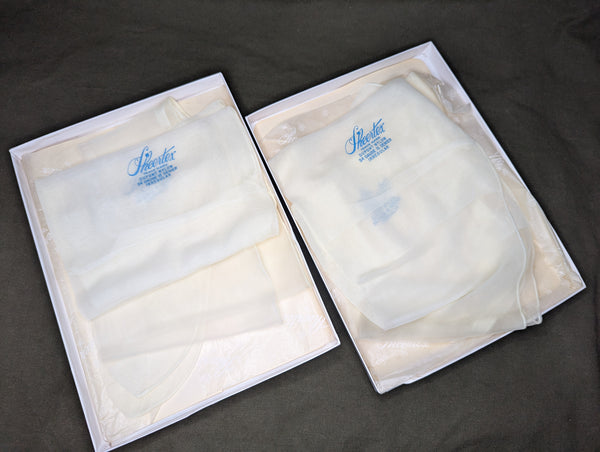 White Seamed Stockings in Box
