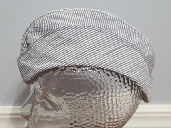 WAVES Seersucker Garrison Cap (Size 22)