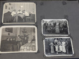 Partial German Family Photo Album Faux Snake Skin Cover