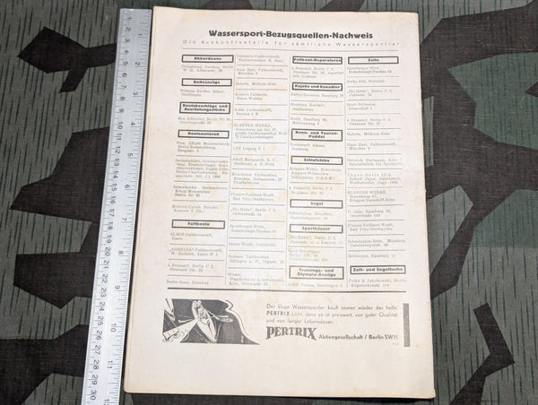Canoe Sport Magazine 20 June 1936 Heft 18