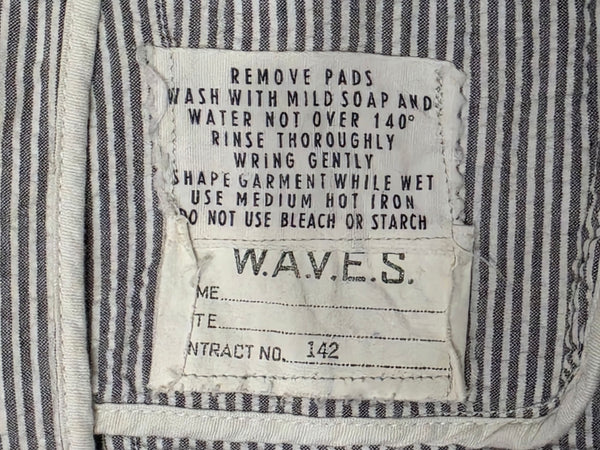 US Navy WAVES Supply Officer's Seersucker Jacket <br> (36" Bust)