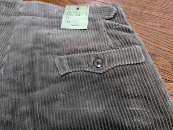 German Gray Corduroy Gray Plus Four Trousers (Small)