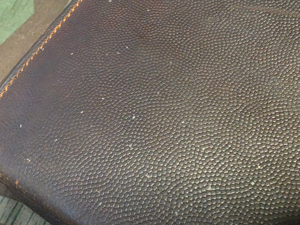 Pre War German Pebbled Leather Briefcase