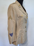 WAC Khaki Jacket Enlisted with Insignia <br> (37" Bust)