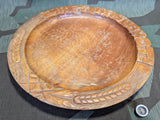 Ehret Das Brot Hand Carved Wood Bread Plate