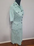 Marine Corps Seersucker Jacket & Skirt Set <br> (B-36" W-28" H-39")
