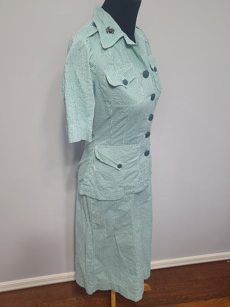 Marine Corps Seersucker Jacket & Skirt Set <br> (B-36" W-28" H-39")