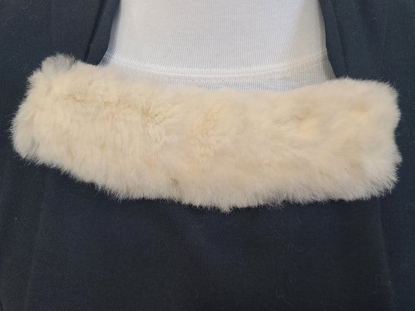 German Black Dress with Fur Trim <br> (B-34" W-29.5" H-38")