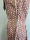 German Dusty Pink Dress Marga Hennes <br> (B-37" W-28" H-41")