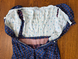 Blue and Pink Dirndl <br> (B-33" W-26")