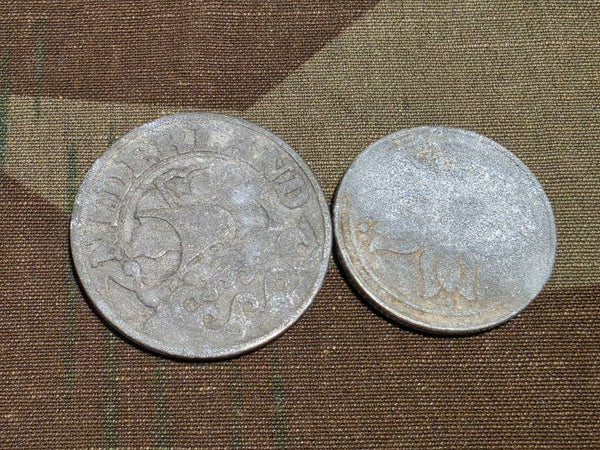 Lot of 4 Netherlands Coins (1941 & 1942)