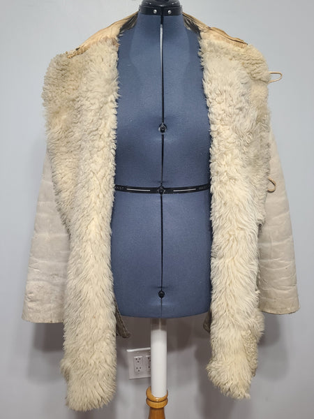 German Winter Lamb Coat G.I. Used
