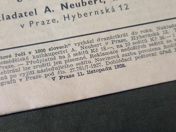 1938 Czech Book about Learning English