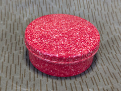 East German Red Speckled Butter Dish