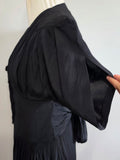 German Black Gown Long Evening Dress <br> (B-36" W-30" H-42")