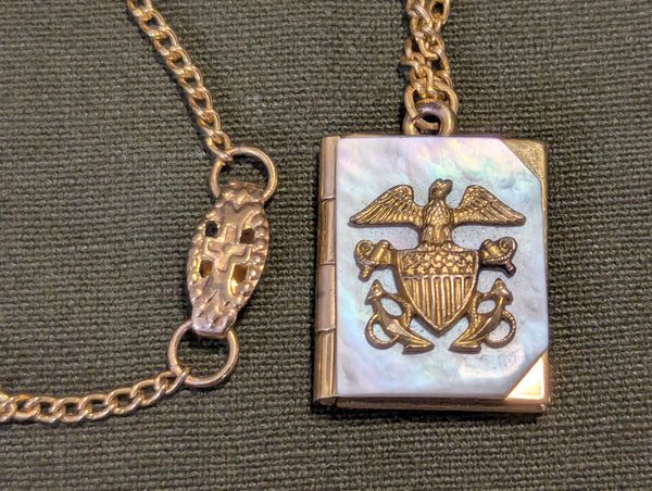 US Navy Officer's Sweetheart Locket Necklace