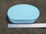 East German Teal Bread Container Glück Auf