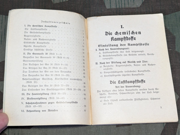 Soldier's Gas Warfare Booklet and Leaflet