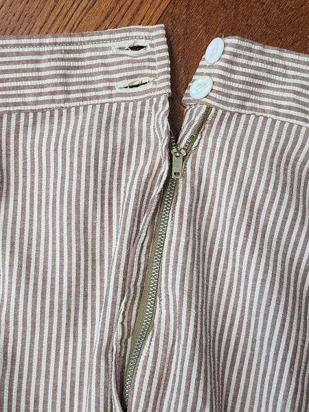 Army Nurse Seersucker Jacket and Trousers <br> (B-42" W-32" H-42")