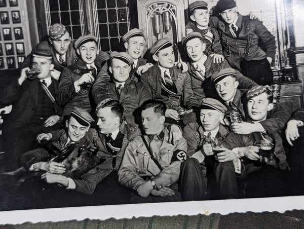 German Fraternity Group Photo with SA Man