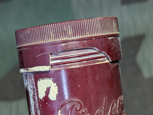 Original Puder Stiefel Bakelite Boot Powder Container AS-IS