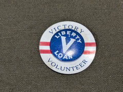Victory Volunteer Liberty Loan Pin on Card