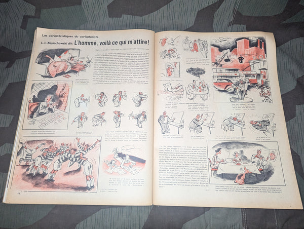 April 1941 Signal Magazine in French No. 8 (Reichsbank, Party Uniforms, Travel, Etc)