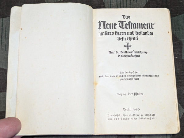 German Lutheran New Testament Bible 1940 Berlin