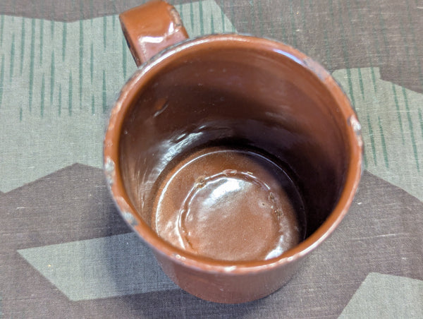 Enamel Cup Made from Stick Grenade Head