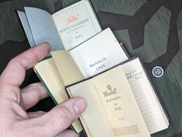 Lot of Pocket Calendar Books 1943-45 & Photo from Großdeutschland Soldier
